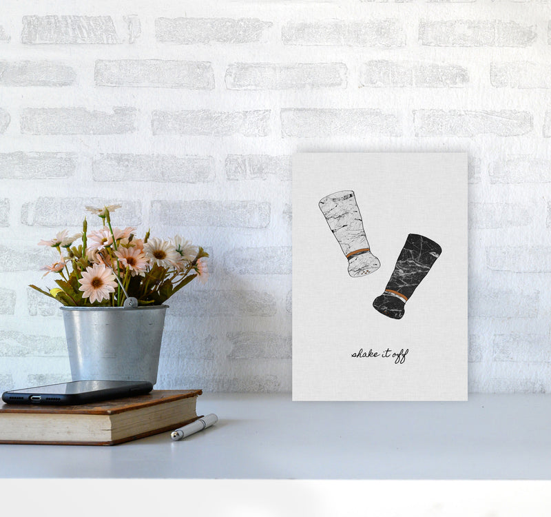 Shake It Off Print By Orara Studio, Framed Kitchen Wall Art A4 Black Frame