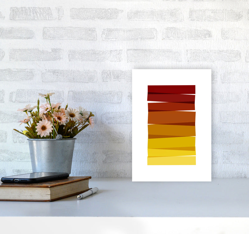 Stripes II Print By Orara Studio A4 Black Frame