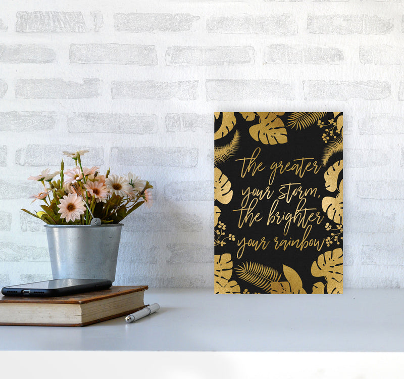 The Greater Your Storm Print By Orara Studio A4 Black Frame