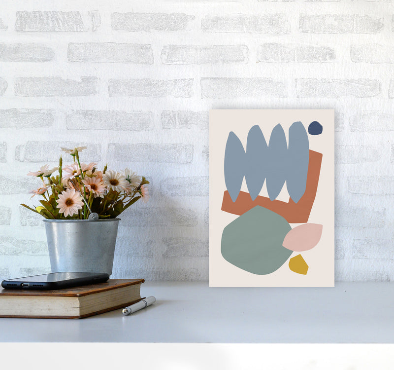 Collage Pastel II Art Print by Orara Studios A4 Black Frame
