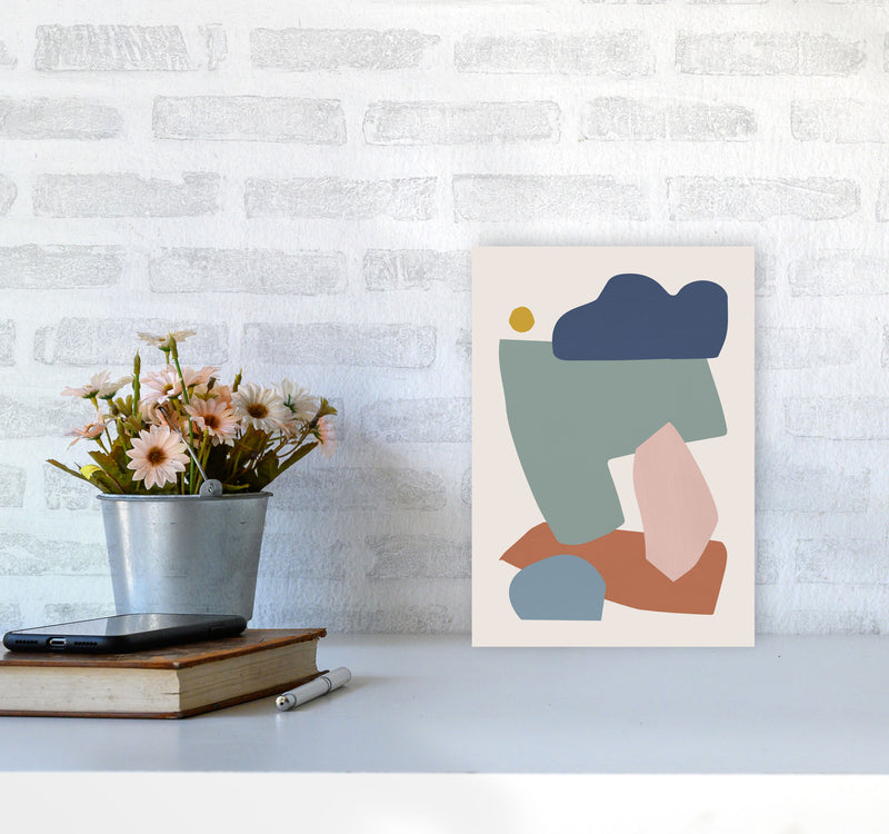 Collage Pastel I Art Print by Orara Studios A4 Black Frame