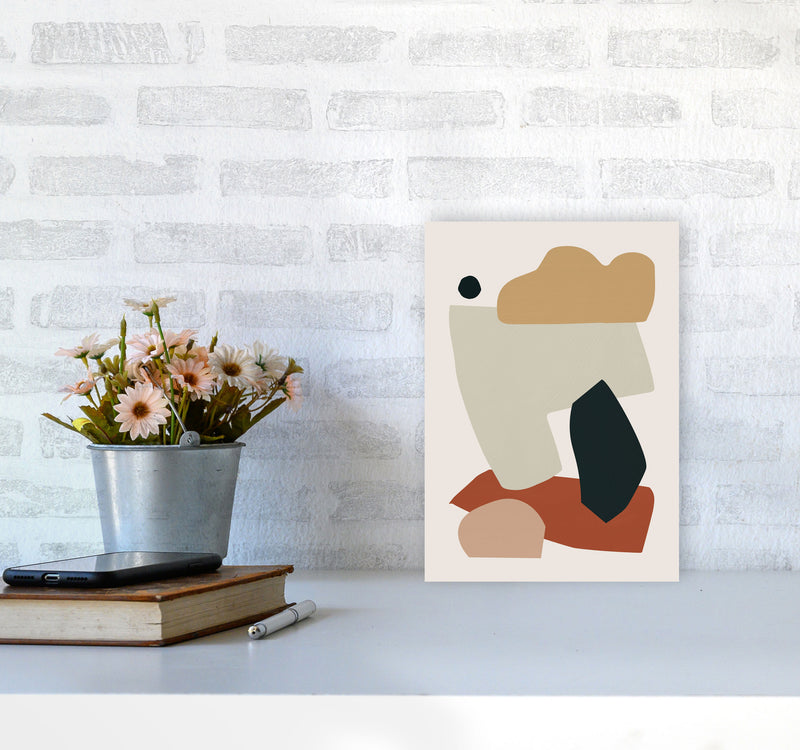Collage Earth I Art Print by Orara Studios A4 Black Frame