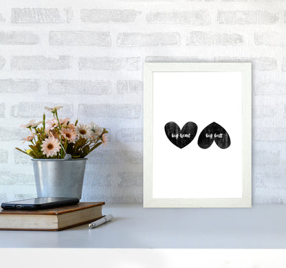 Big Heart Big Butt Humorous Art Print By Orara Studio A4 Oak Frame