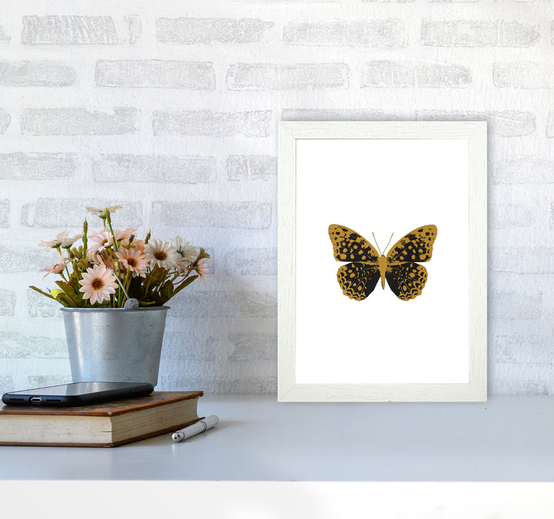 Black Butterfly Print By Orara Studio Animal Art Print A4 Oak Frame