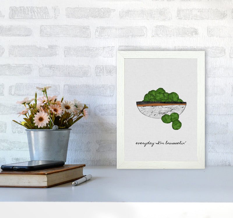 Everyday I&#39;m Brusselin&#39; Print By Orara Studio, Framed Kitchen Wall Art