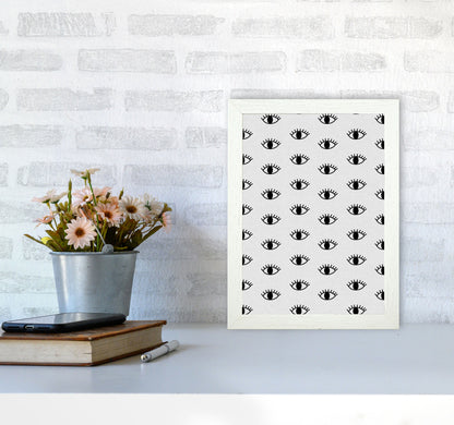 Eyes Open Print By Orara Studio A4 Oak Frame