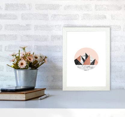 Geometric Landscape I Print By Orara Studio A4 Oak Frame