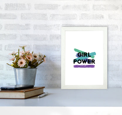 Girl Power Feminist Quote Print By Orara Studio A4 Oak Frame