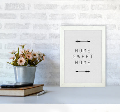 Home Sweet Home Arrow Quote Print By Orara Studio A4 Oak Frame