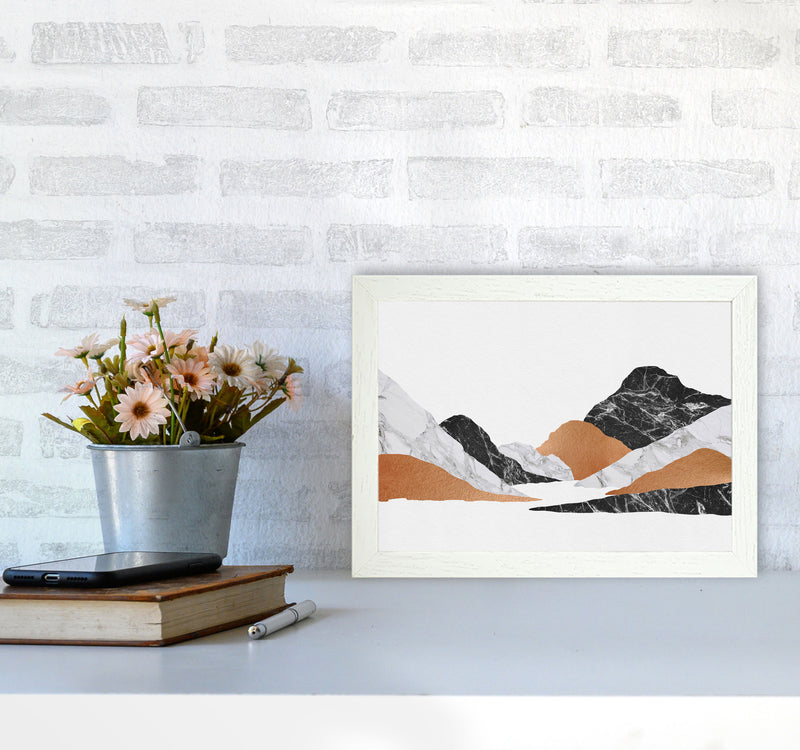 Marble Landscape II Print By Orara Studio, Framed Botanical & Nature Art Print A4 Oak Frame