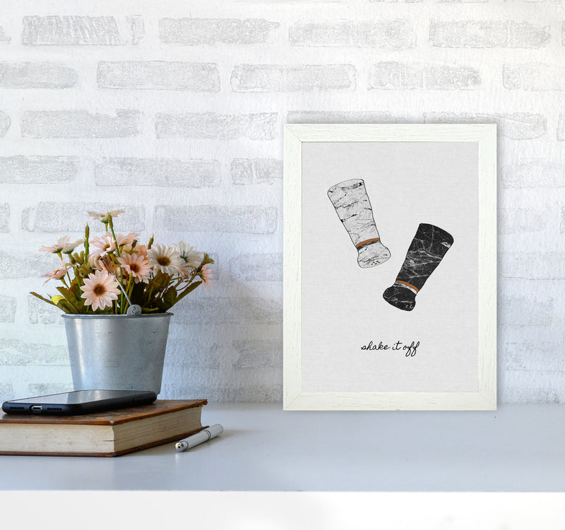 Shake It Off Print By Orara Studio, Framed Kitchen Wall Art A4 Oak Frame