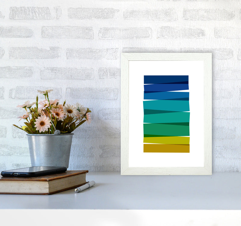 Stripes I Print By Orara Studio A4 Oak Frame
