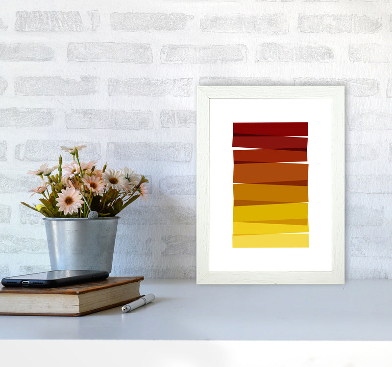 Stripes II Print By Orara Studio A4 Oak Frame