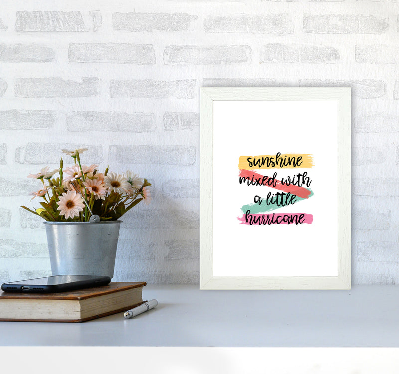 Sunshine Mixed With A Little Hurricane Print By Orara Studio A4 Oak Frame