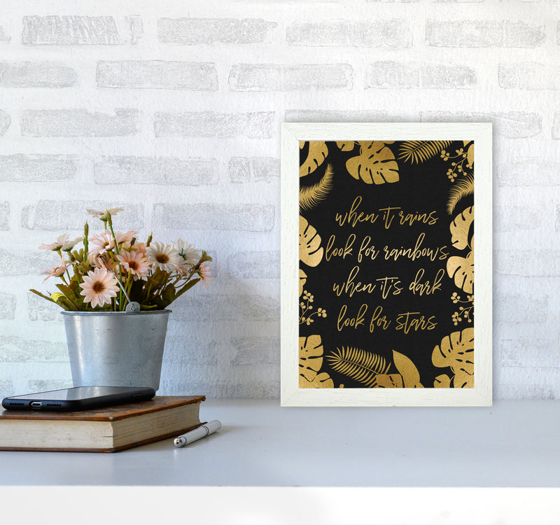 When It Rains Print By Orara Studio A4 Oak Frame