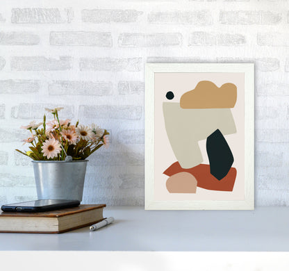 Collage Earth I Art Print by Orara Studios A4 Oak Frame