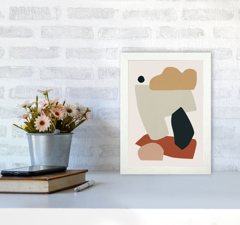 Collage Earth I Art Print by Orara Studios A4 Oak Frame