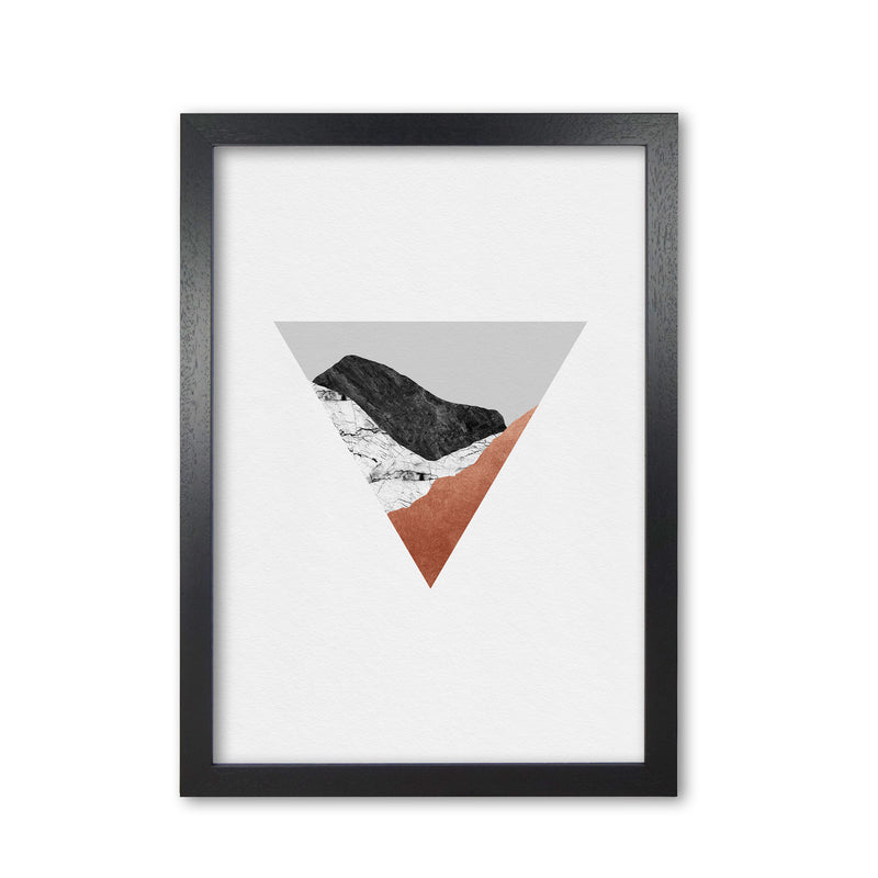 Copper Geometric II Print By Orara Studio Black Grain