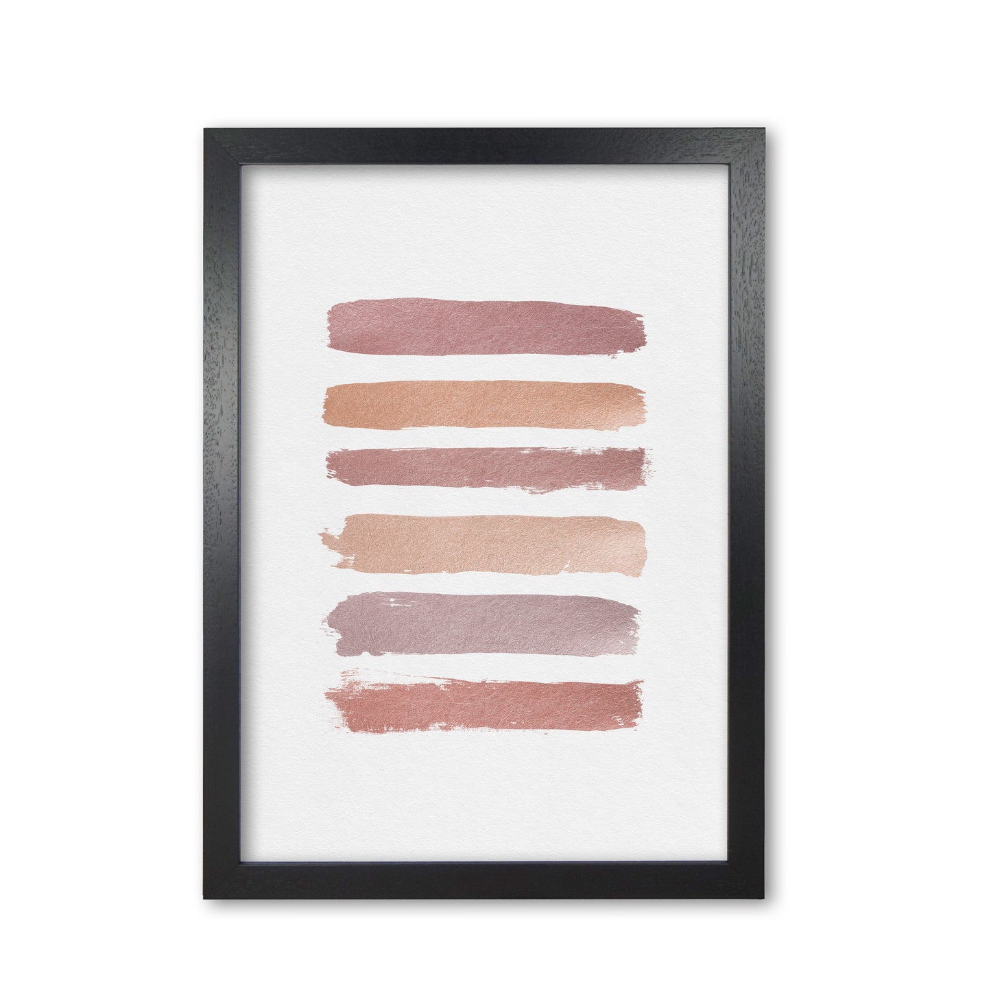 Dusty Rose Stripes Print By Orara Studio Black Grain
