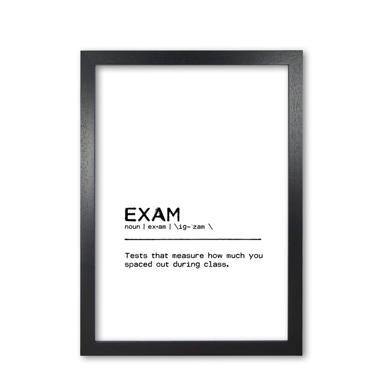 Exam Spaced Out Definition Print By Orara Studio Black Grain