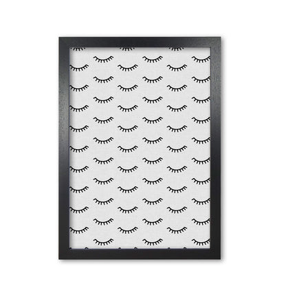 Eyes Closed Print By Orara Studio Black Grain
