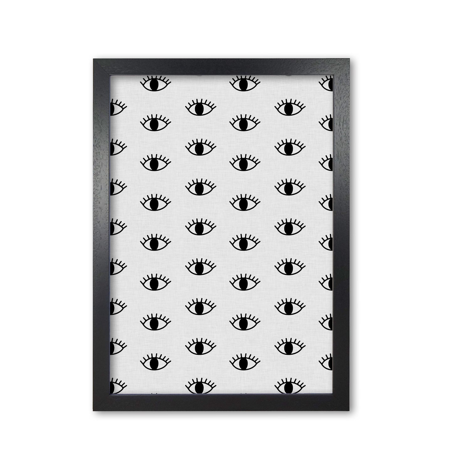 Eyes Open Print By Orara Studio Black Grain