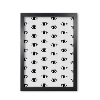 Eyes Open Print By Orara Studio Black Grain