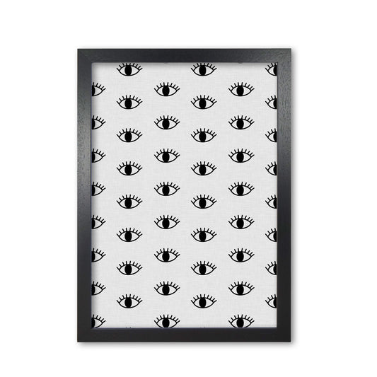 Eyes Open Print By Orara Studio Black Grain