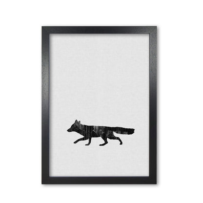Fox Animal Art Print By Orara Studio Animal Art Print Black Grain