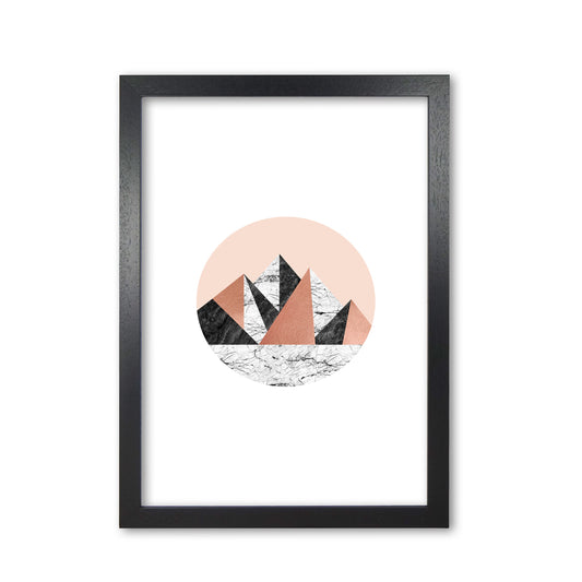 Geometric Landscape I Print By Orara Studio Black Grain