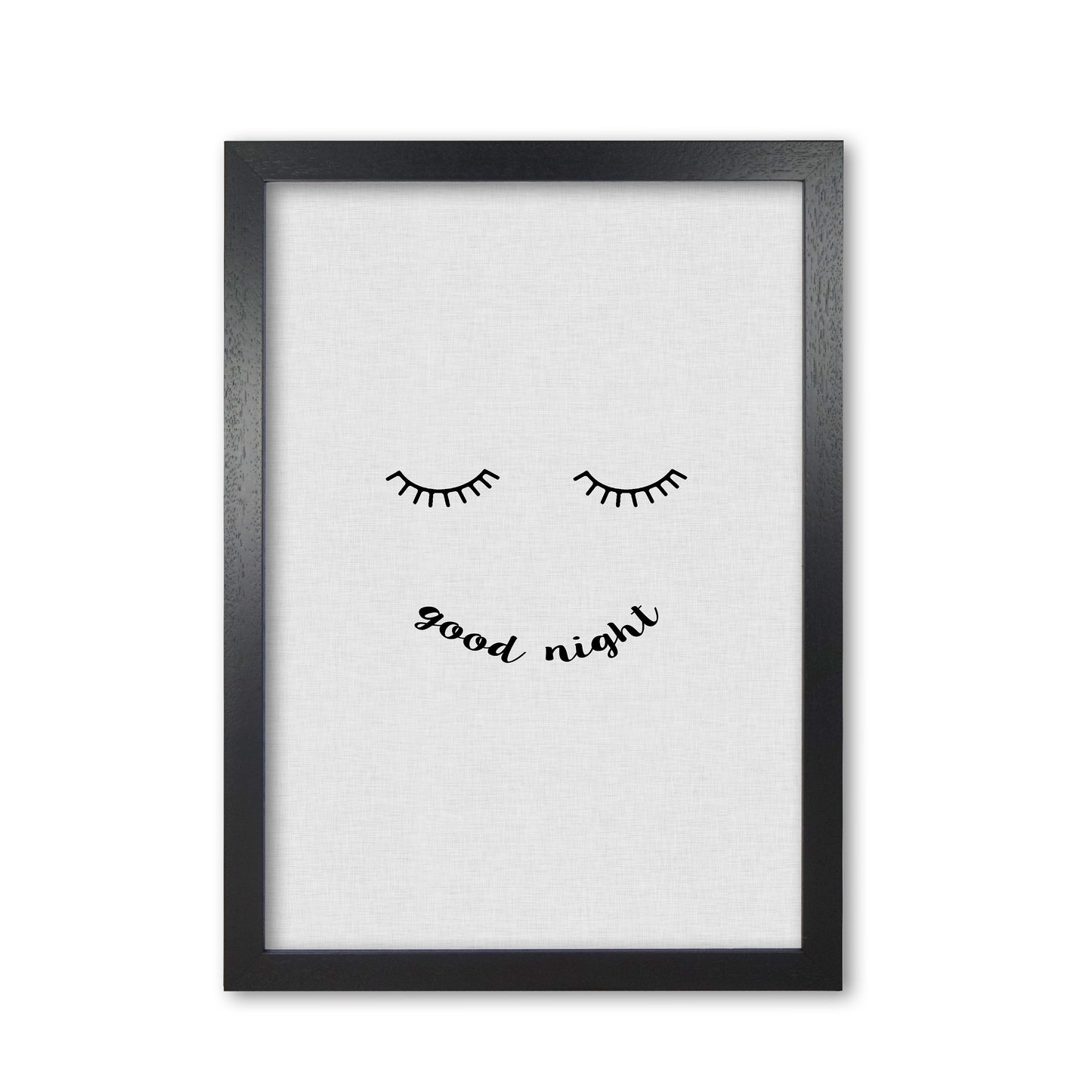 Good Night Quote Print By Orara Studio Black Grain