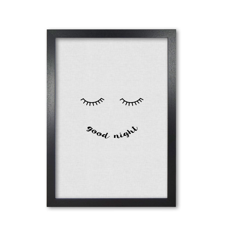 Good Night Quote Print By Orara Studio Black Grain