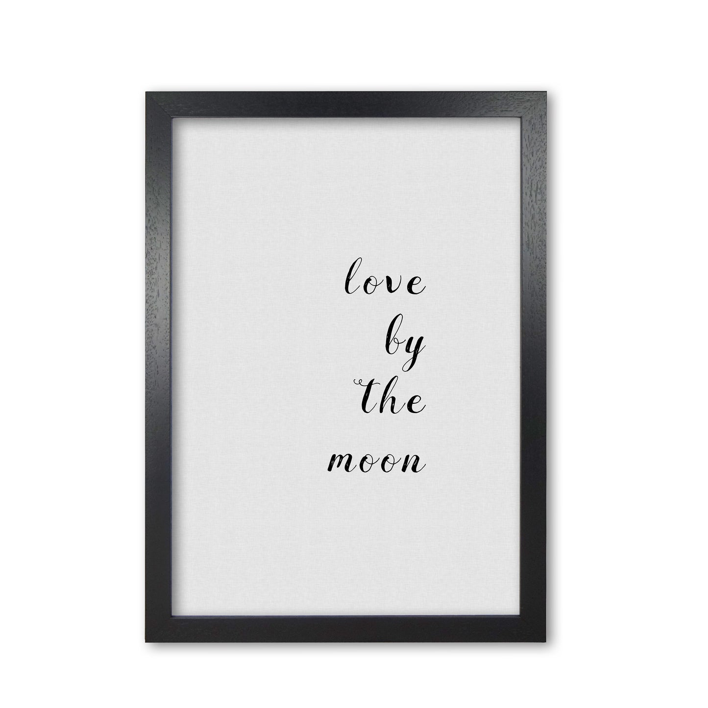 Love By The Moon Print By Orara Studio Black Grain