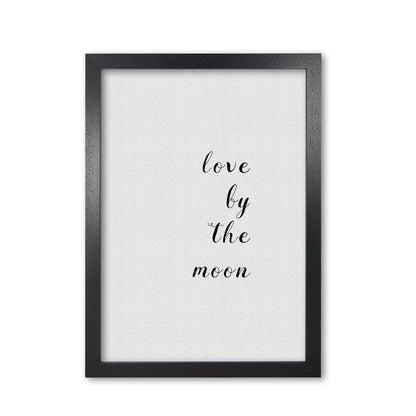 Love By The Moon Print By Orara Studio Black Grain