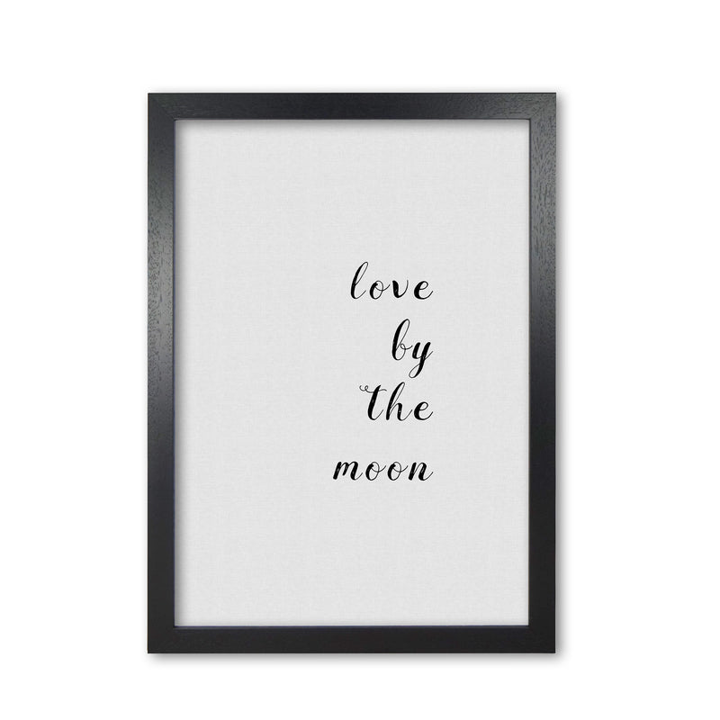 Love By The Moon Print By Orara Studio Black Grain