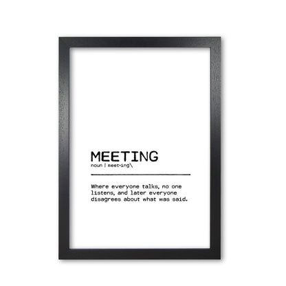 Meeting Disagree Definition Quote Print By Orara Studio Black Grain
