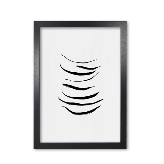 Minimalist Black Painting I Print By Orara Studio Black Grain