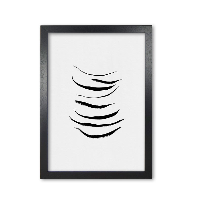 Minimalist Black Painting I Print By Orara Studio Black Grain