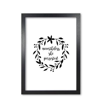 Nevertheless She Persisted Illustration Print By Orara Studio Black Grain