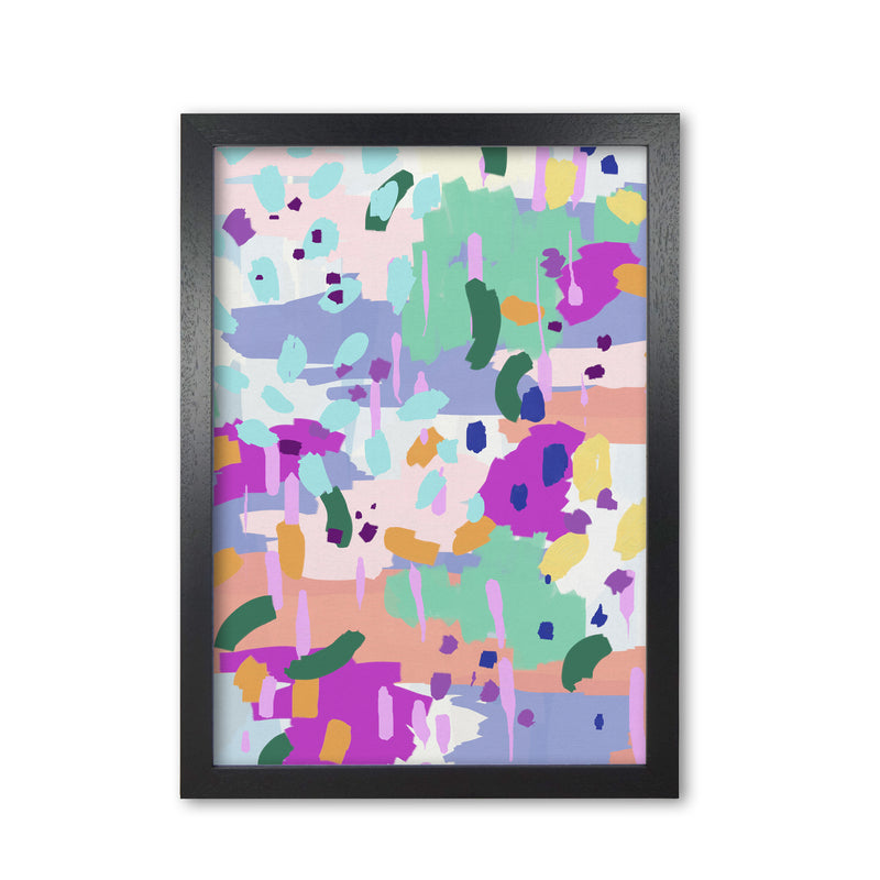Oil Abstract I Print By Orara Studio Black Grain