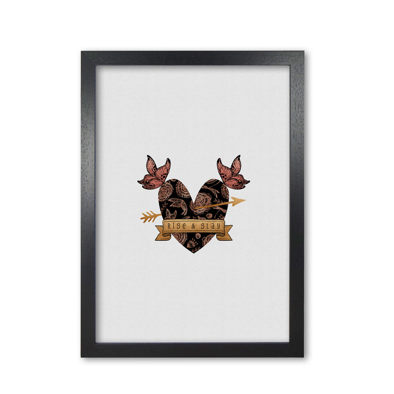 Rise & Slay Steampunk Print By Orara Studio Black Grain