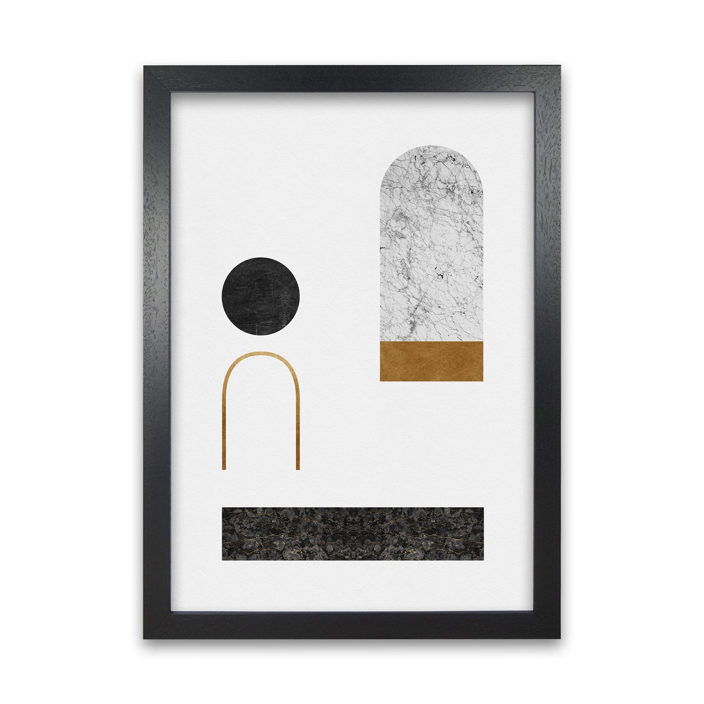 Abstract Geometric II Art Print by Orara Studio A1 Black Frame