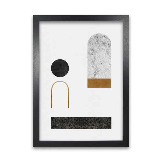 Abstract Geometric II Art Print by Orara Studio A1 Black Frame