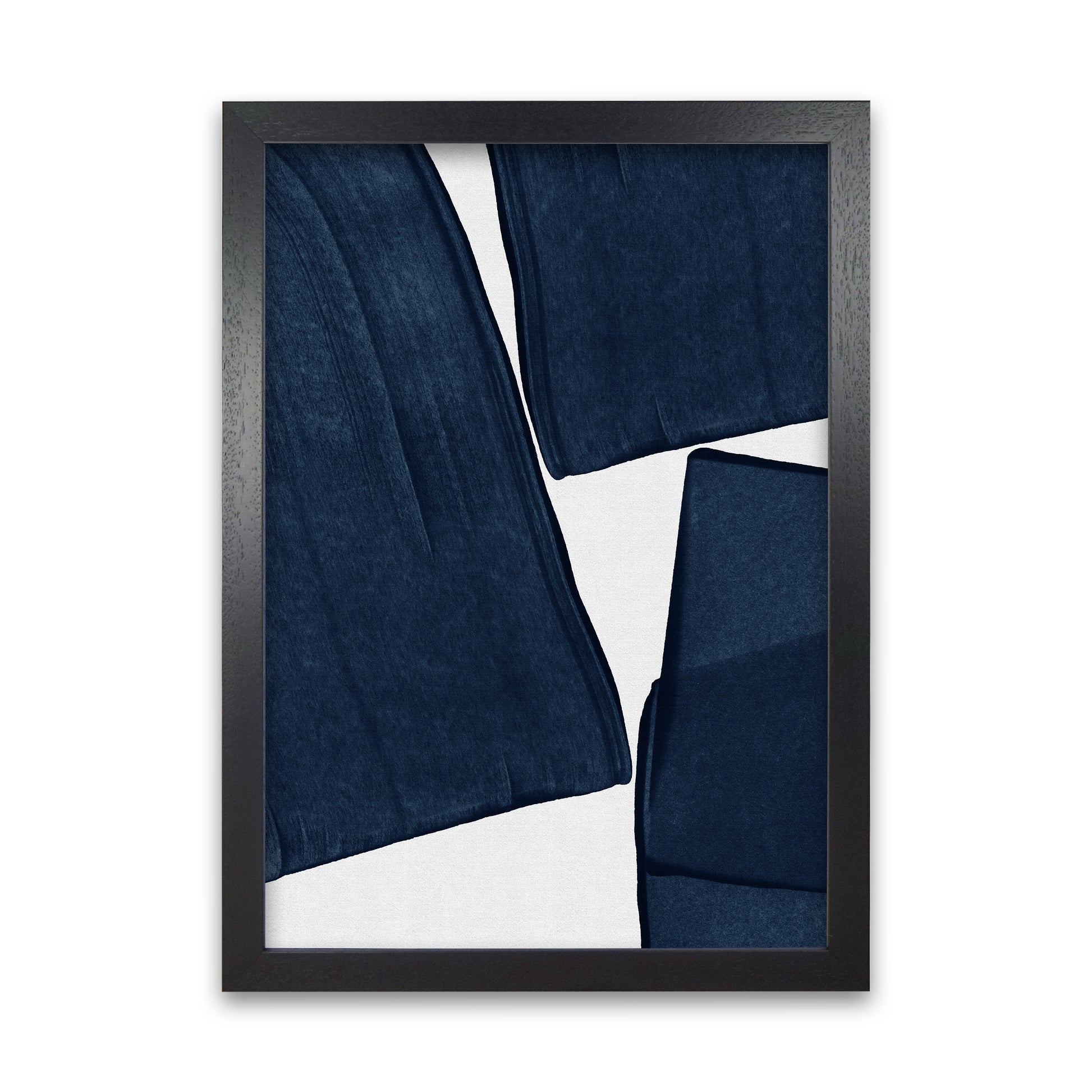 Minimalist Painting Blue III Art Print by Orara Studio A1 Black Frame