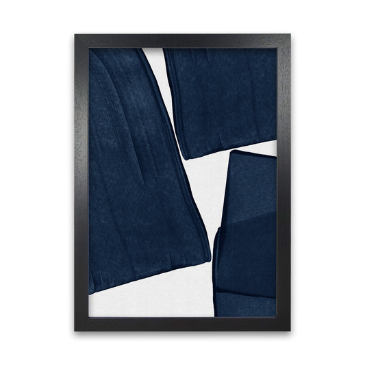 Minimalist Painting Blue III Art Print by Orara Studio A1 Black Frame