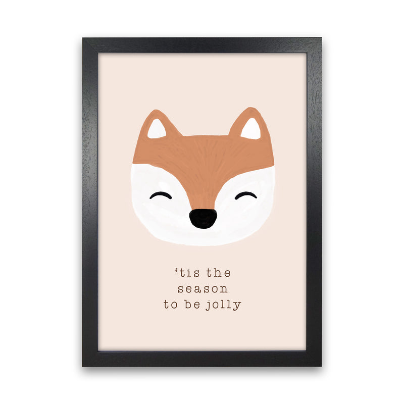 Tis The Season To Be Jolly Christmas Art Print by Orara Studio Black Grain