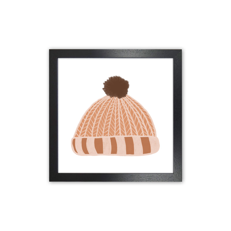Wooly Hat Christmas Art Print by Orara Studio Black Grain