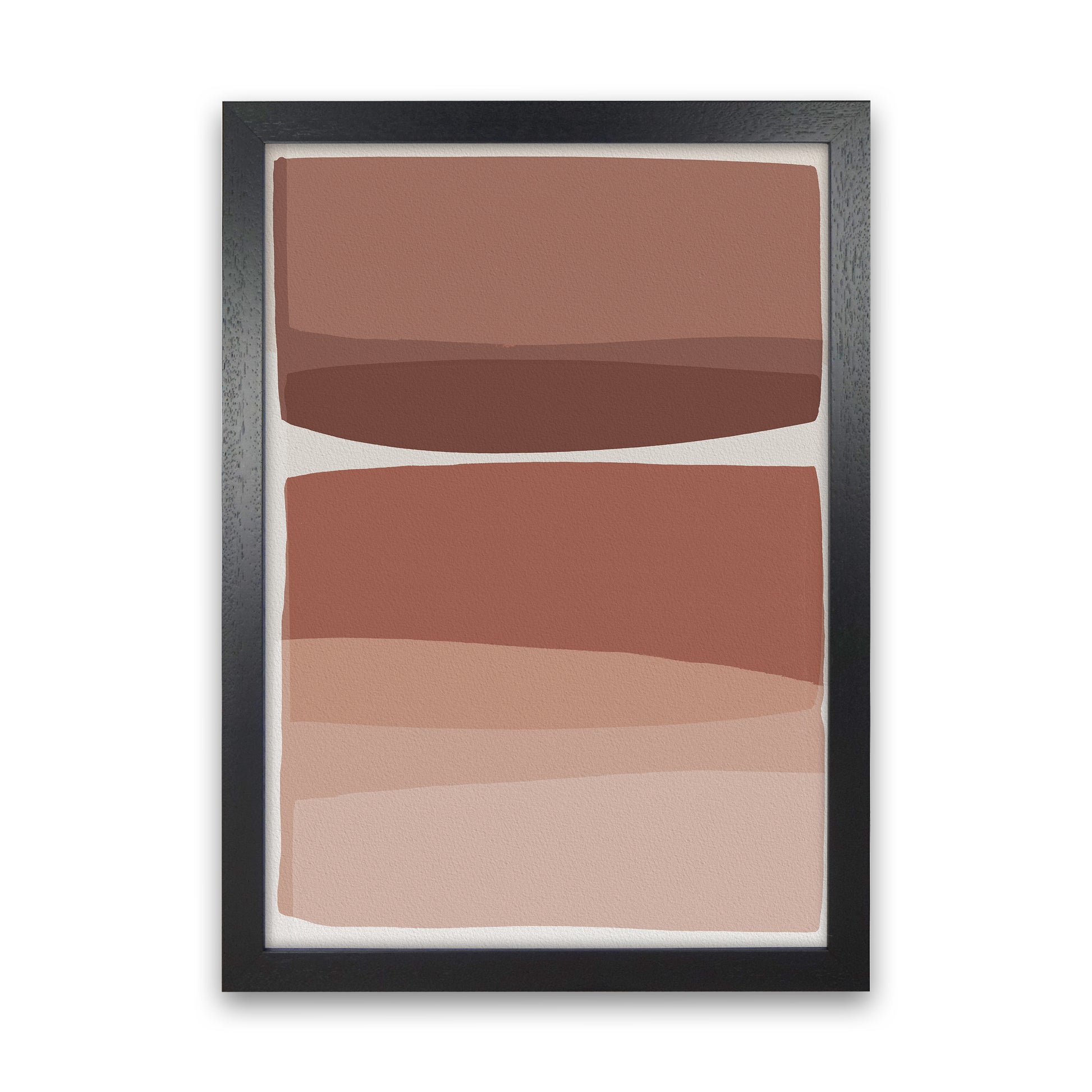 Modern Blush Abstract Art Print by Orara Studio Black Grain