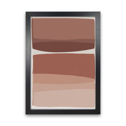 Modern Blush Abstract Art Print by Orara Studio Black Grain
