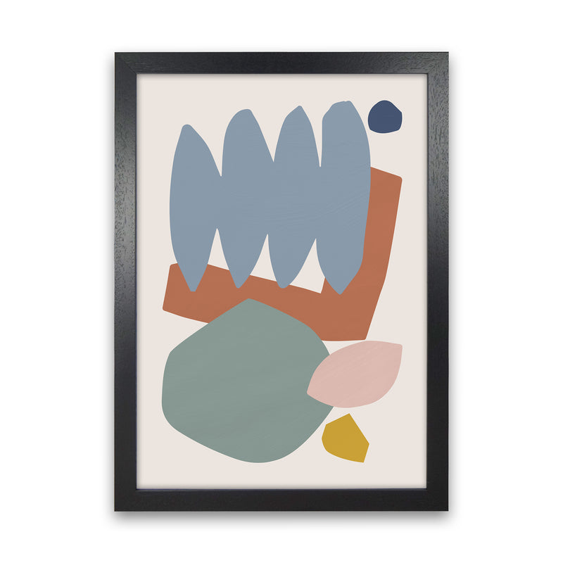Collage Pastel II Art Print by Orara Studios Black Grain